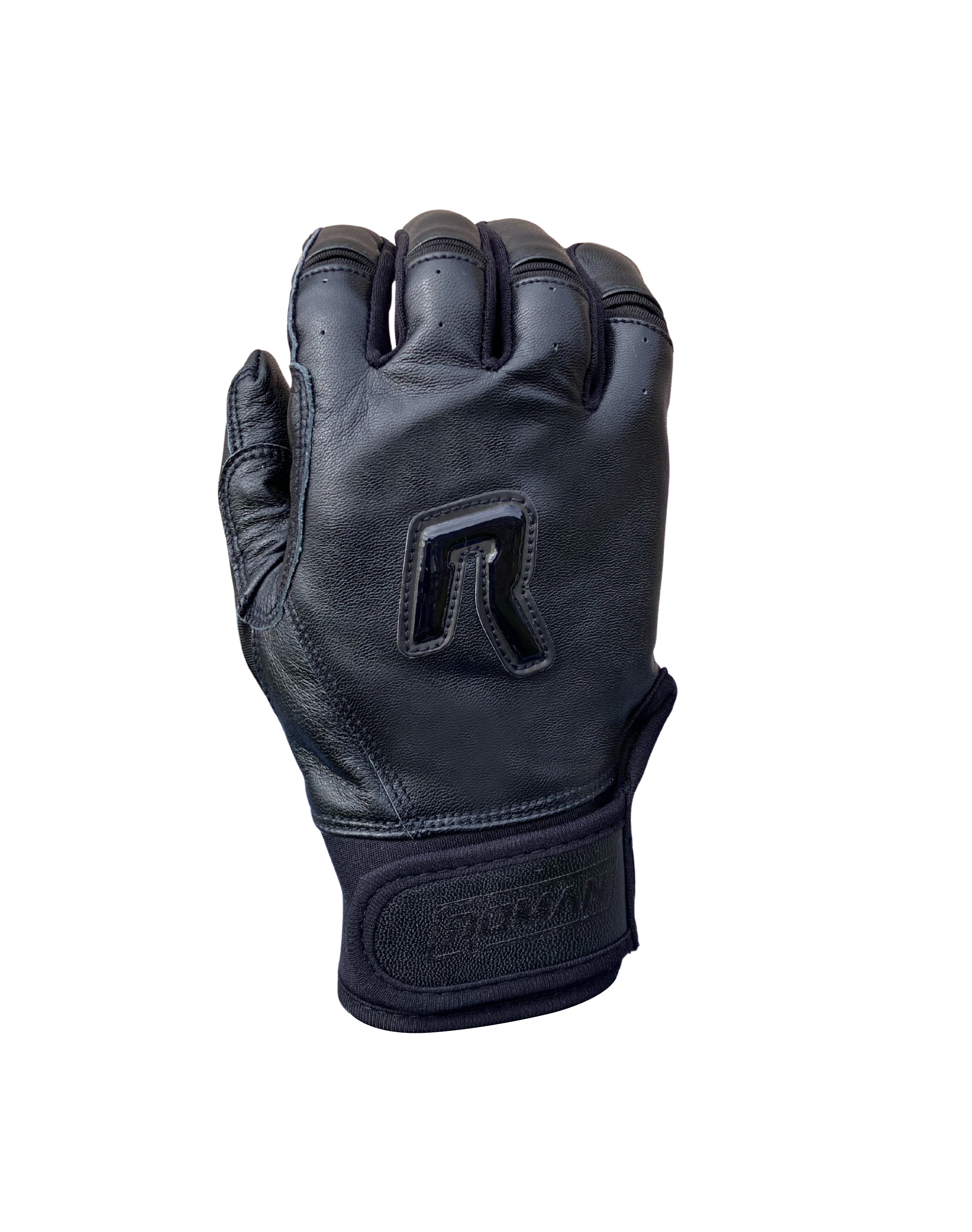 Dingers Series Black Short Cuff Batting Gloves