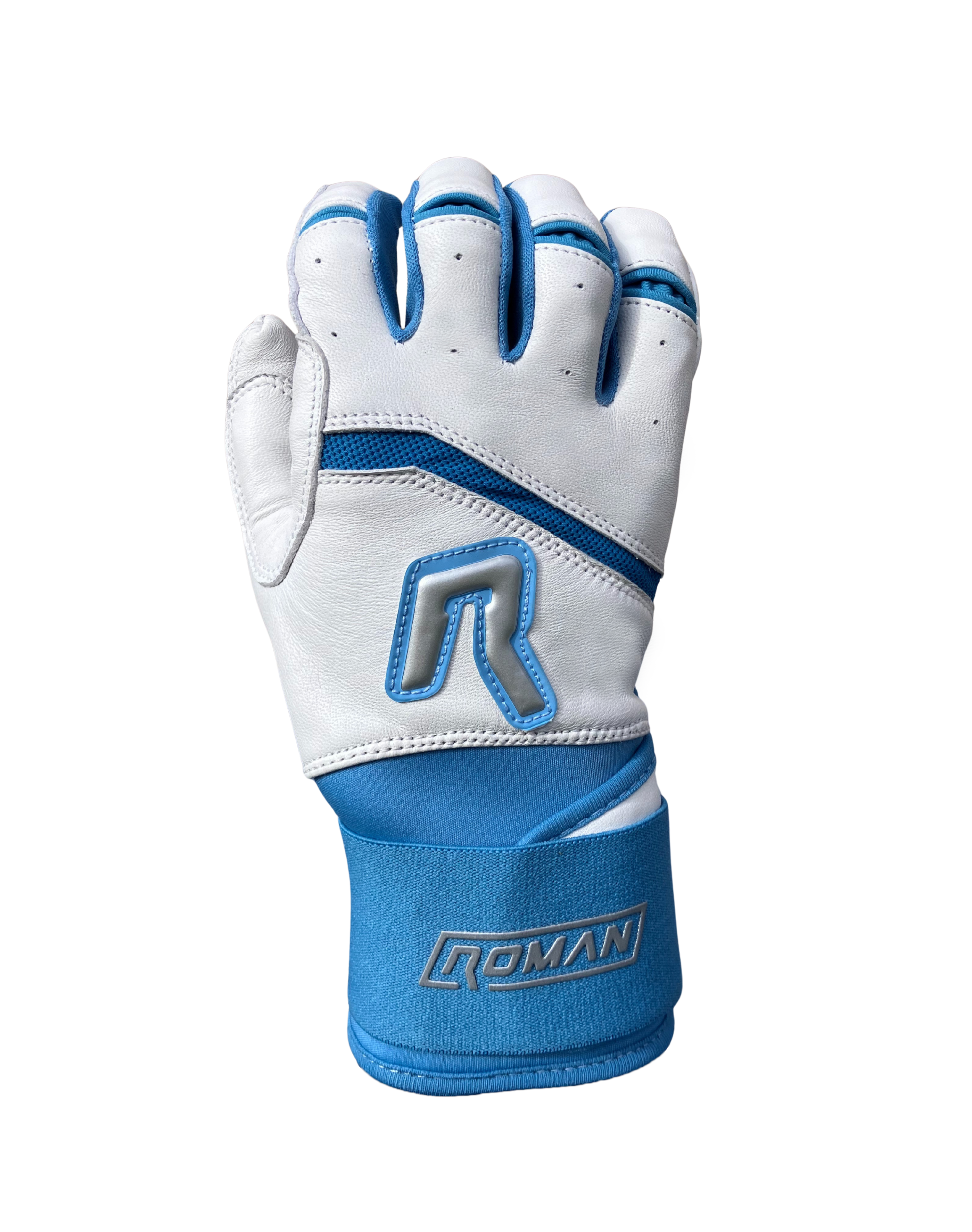 Dingers Series Caribbean Blue Long Cuff Batting Gloves