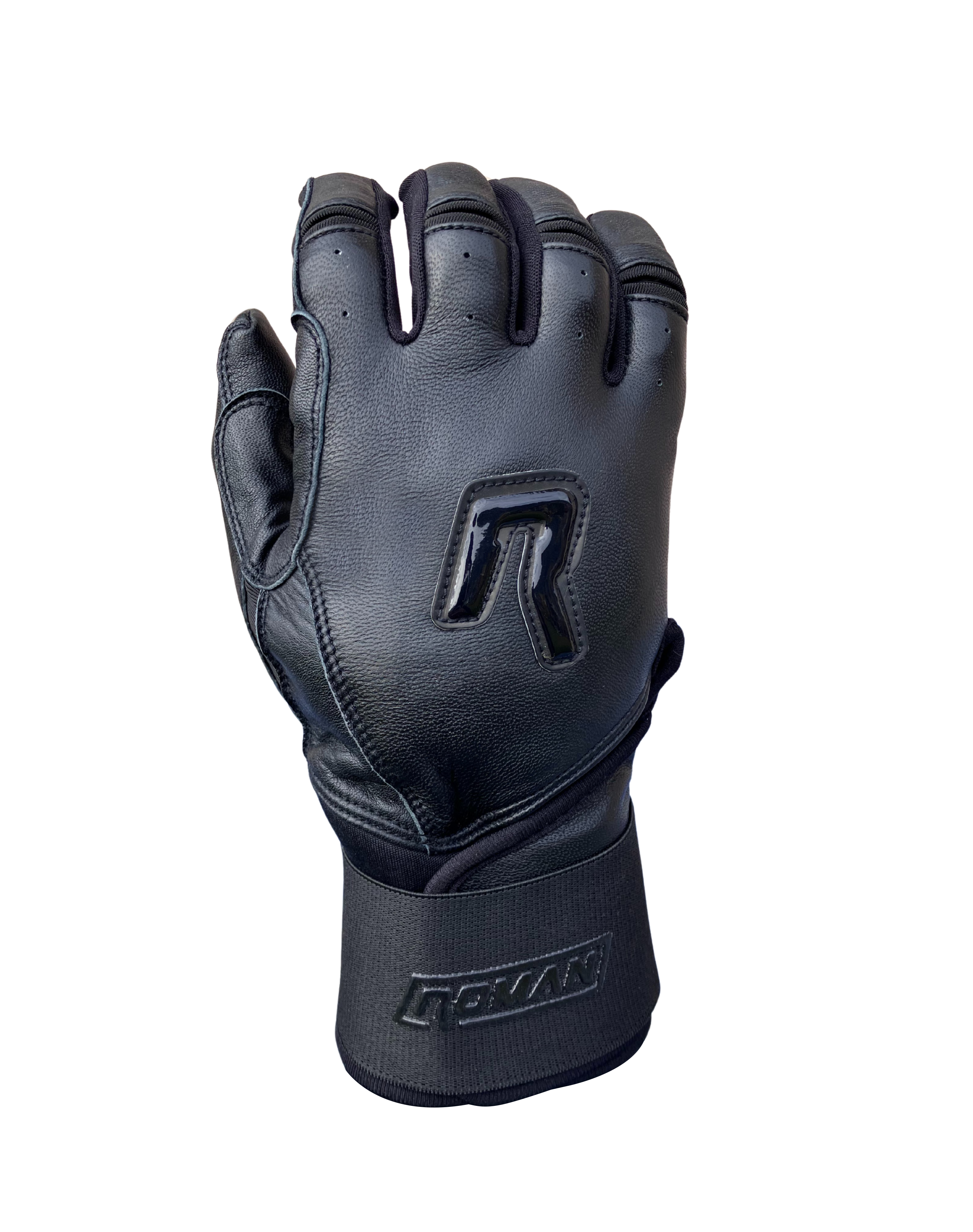 Dingers Series Black Long Cuff Batting Gloves