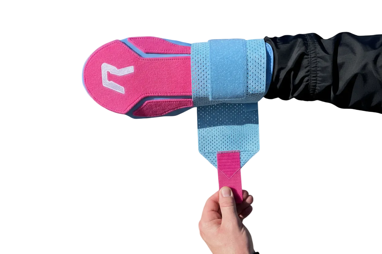 Pink & Caribbean Blue Sliding Mitt