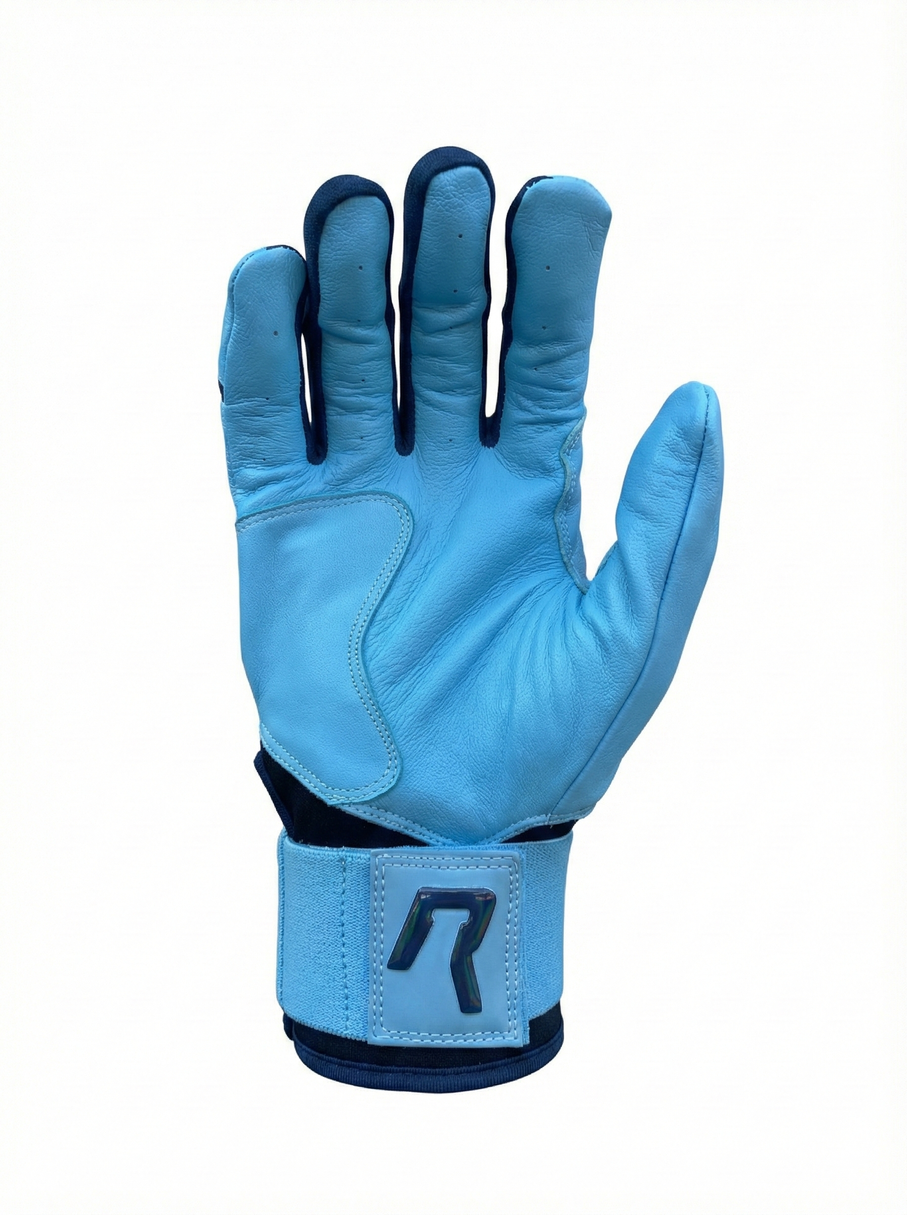 Dingers Series Navy & Caribbean Blue Long Cuff Batting Gloves