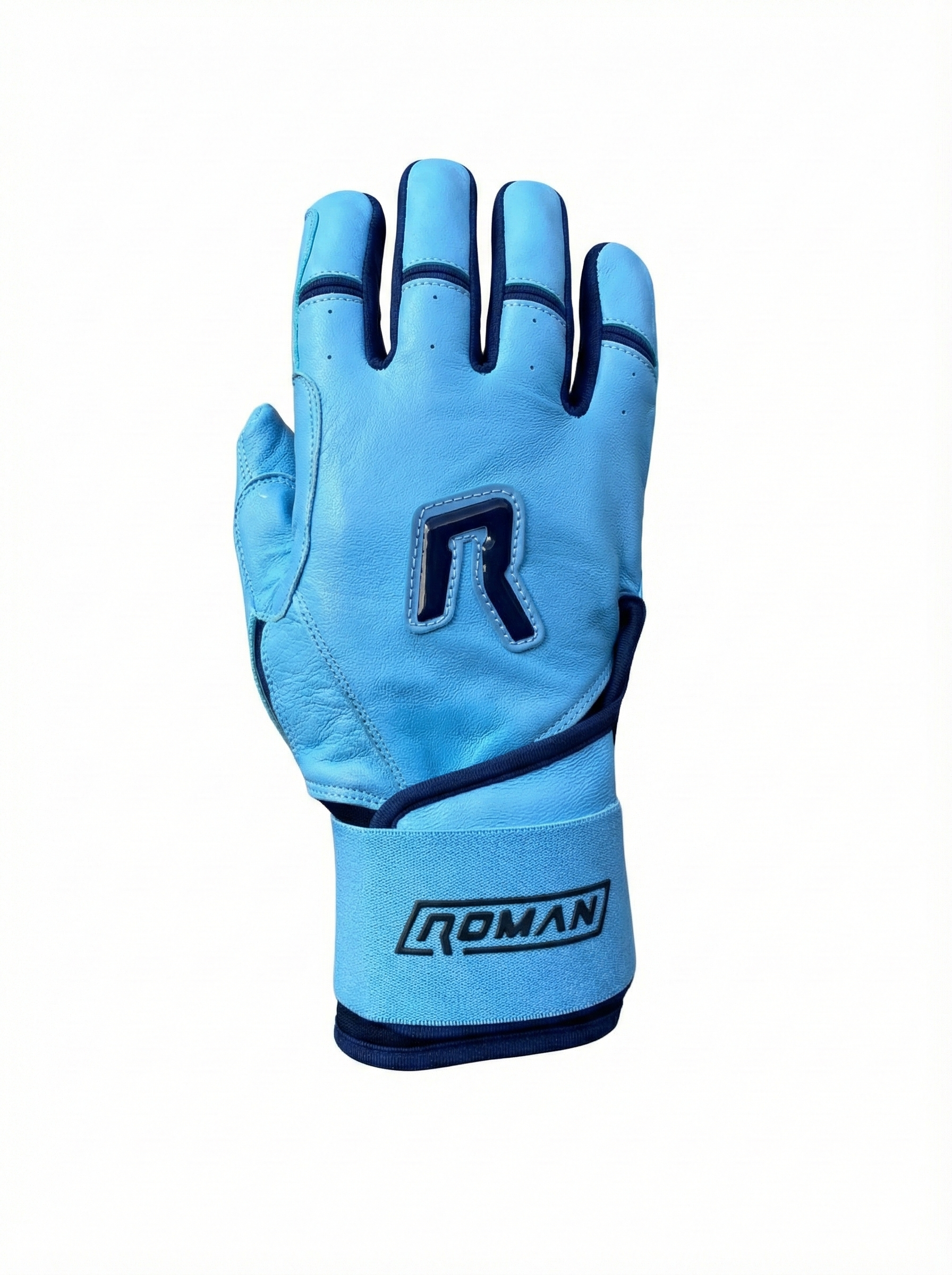 Dingers Series Navy & Caribbean Blue Long Cuff Batting Gloves